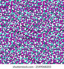 colorful Leopard Skin Texture Pattern Vector. Seamless Animal Skin Pattern. Leopard Camouflage animal. Leopard pattern textile design watercolor animal safari design art.