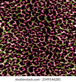 colorful Leopard Skin Texture Pattern Vector. Seamless Animal Skin Pattern. Leopard Camouflage animal. Leopard pattern textile design watercolor animal safari design art.