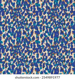 Vector colorido del patrón de la textura de la piel del leopardo. Patrón de piel de animal sin costuras. Animal de camuflaje de leopardo. Patrón de leopardo diseño textil acuarela animal safari diseño arte.