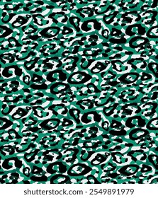 Vector colorido del patrón de la textura de la piel del leopardo. Patrón de piel de animal sin costuras. Animal de camuflaje de leopardo. Patrón de leopardo diseño textil acuarela animal safari diseño arte.