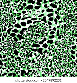 Vetor de padrão de textura de pele de leopardo colorido. Padrão De Pele De Animal Sem Costura. Leopardo Camuflagem animal. Leopard padrão têxtil projeto aquarela animal safári design arte.