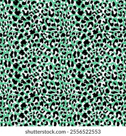 colorful Leopard Skin Texture Pattern Vector. Seamless Animal Skin Pattern. Leopard Camouflage animal. Leopard pattern textile design watercolor animal safari design art.