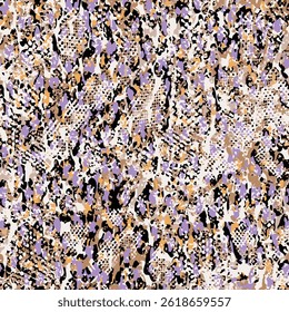 colorful Leopard Skin Texture Pattern Vector. Seamless Animal Skin Pattern. Leopard Camouflage animal. Leopard pattern textile design watercolor animal safari design art.
