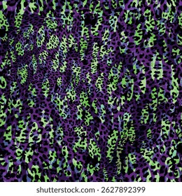 colorful Leopard Skin Texture Pattern Vector. Seamless Animal Skin Pattern. Leopard Camouflage animal. Leopard pattern textile design watercolor animal safari design art.