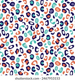 
Colorful Leopard texture pattern for textile print