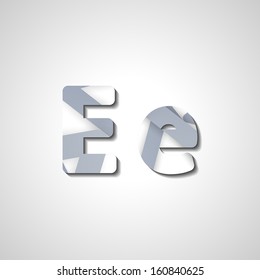 Colorful letter alphabet, abstract  illustration