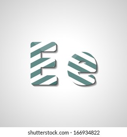 Colorful letter alphabet, abstract  illustration