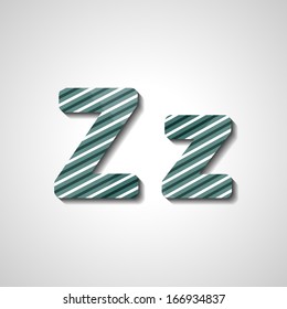 Colorful letter alphabet, abstract  illustration