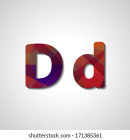Colorful letter alphabet, abstract  illustration