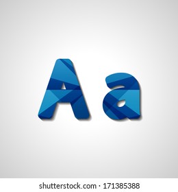 Colorful letter alphabet, abstract  illustration