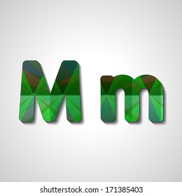 Colorful letter alphabet, abstract  illustration