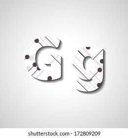 Colorful letter alphabet, abstract  illustration