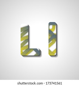 Colorful letter alphabet, abstract  illustration