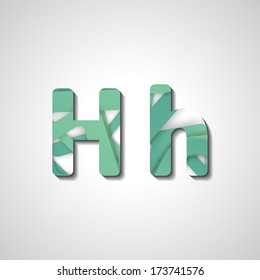 Colorful letter alphabet, abstract  illustration