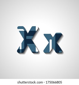 Colorful letter alphabet, abstract  illustration