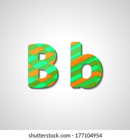 Colorful letter alphabet, abstract  illustration