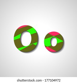 Colorful letter alphabet, abstract  illustration