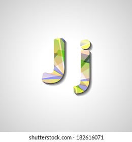 Colorful letter alphabet, abstract  illustration