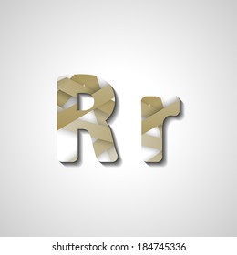 Colorful letter alphabet, abstract  illustration