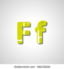 Colorful letter alphabet, abstract  illustration