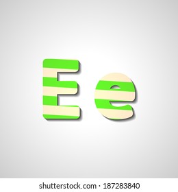 Colorful letter alphabet, abstract  illustration
