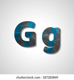 Colorful letter alphabet, abstract  illustration