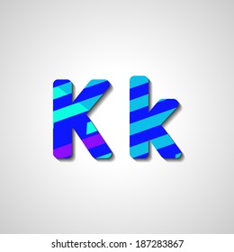 Colorful letter alphabet, abstract  illustration