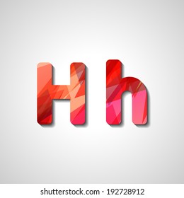Colorful letter alphabet, abstract  illustration