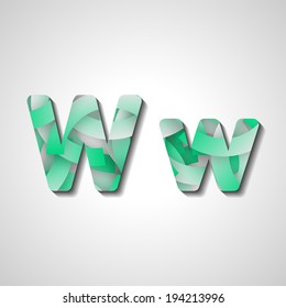 Colorful letter alphabet, abstract  illustration