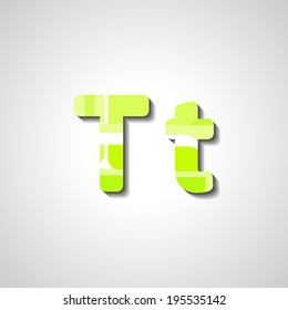 Colorful letter alphabet, abstract  illustration