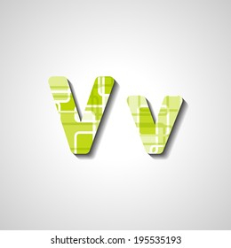 Colorful letter alphabet, abstract  illustration
