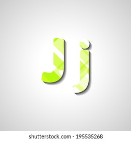 Colorful letter alphabet, abstract  illustration