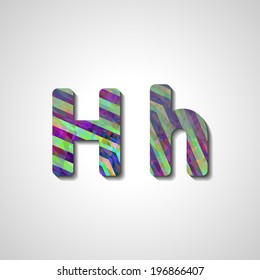 Colorful letter alphabet, abstract  illustration