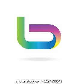 Colorful letter B