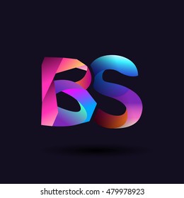 Colorful Letter Bs Vector Initial Logo Stock Vector (Royalty Free ...