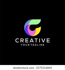 colorful letter C logo design