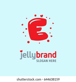 Colorful letter E logo design template. Stylish vector icon