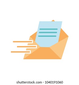 colorful letter e-mail message text style