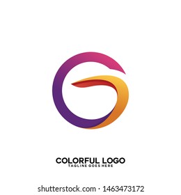 Colorful Letter G Logo. Letter G Initial logo