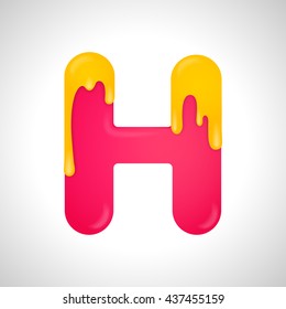 Colorful letter H logo design template. Stylish vector icon