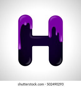 Colorful letter H logo design template. Stylish vector icon