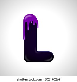 Colorful letter L logo design template. Stylish vector icon