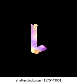 Colorful Letter L logo icon. Design concept abstract watercolor splash  with letter logo icon for initial, business identity, banner text and more brand design.