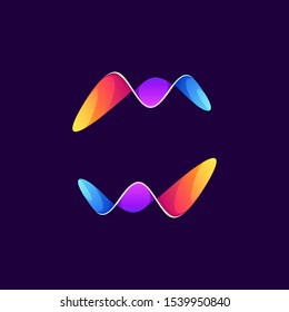 colorful letter logo design vector illustration
