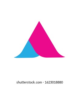 colorful A letter logo design vector