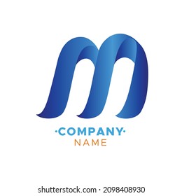 colorful letter M Vector logo for Business Company, Brand Logo