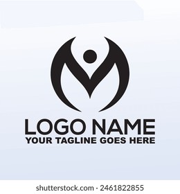 Colorful Letter M Vector Logo Design Letter M logo icon design template elements
