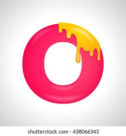 Colorful letter O logo design template. Stylish vector icon