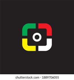 Colorful Letter O logo icon design template elements - vector sign for your business card  and brand templates on black background.
