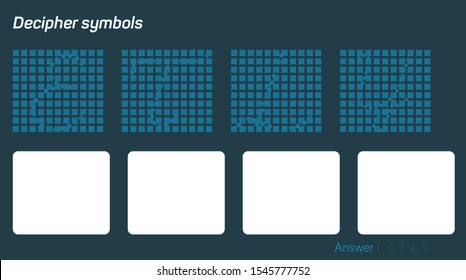 Colorful letter puzzle. Locate the given data and type it in the space below.